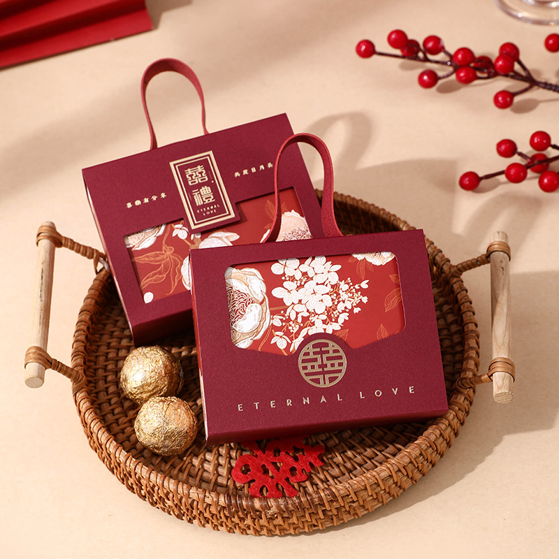 结婚喜糖盒新款中式创意婚礼高级糖果盒伴手礼盒订婚婚礼喜糖盒子