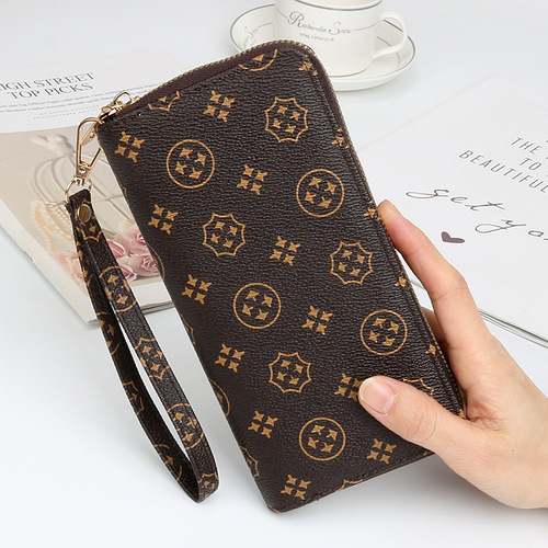 New women's wallet Korean style long women's wallet multi-card slot coin purse wallet zipper clutch mobile phone bag
