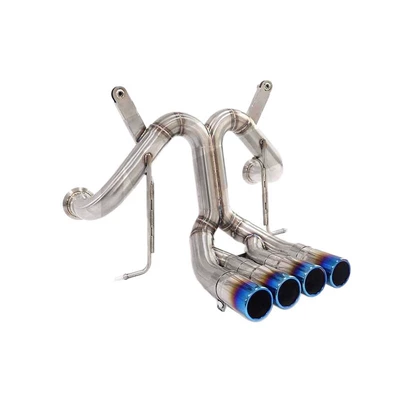 burnt blue finish, Exhaust pipe