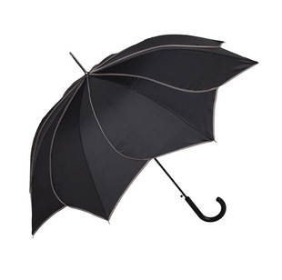 Special-shaped umbrella 23-inch creative automatic straight rod twist flower umbrella Amazon long handle umbrella edge eight claw shape