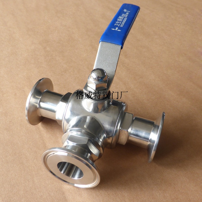 304不锈钢快装三通球阀 Q14 Q15手动三通球阀