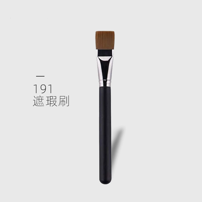 Face Foundation & Concealer Brush Set, Square/Flat/Triangular Heads, Synthetic, 16.3 cm