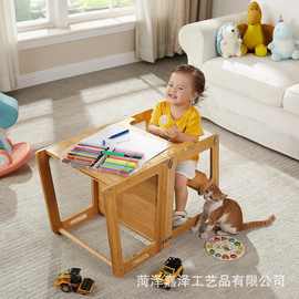 木质学习塔洗漱台可折叠是宝宝椅垫脚凳儿童防摔蒙氏学习塔