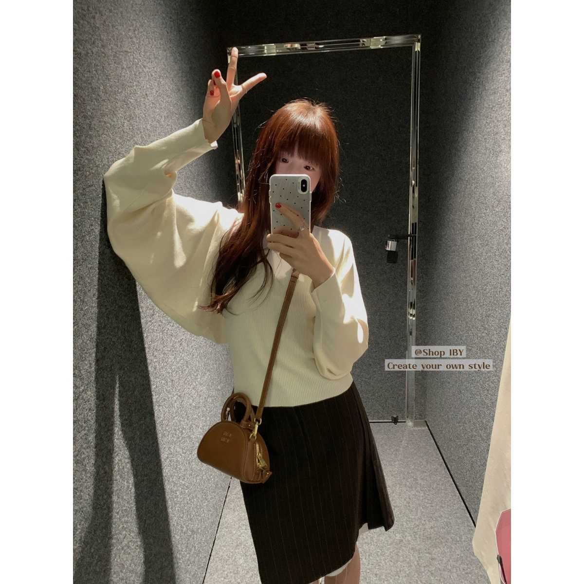 【Без возможности возврата или обмена】Женский ленивый кардиган крупной вязки с длинными рукавами и шалью, осенний укороченный топ для стройности