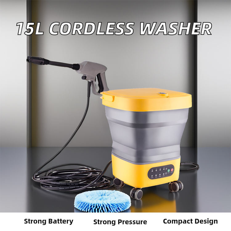 Outdoor Car Washing Machine, Household Portable High-Power Car Washing Water Gun, Multi-Functional Mobile Wireless Fully Automatic High-Pressure Agricultural Use