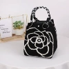 Ring bag camellia black bottom