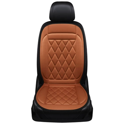 Multi-function pad seat cushion electric heating cushion - main-driver-single-seat-coffee-color