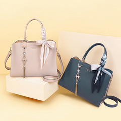 Viney包包ins新款包包女包斜挎包春季高級感真皮媽媽手提單肩包