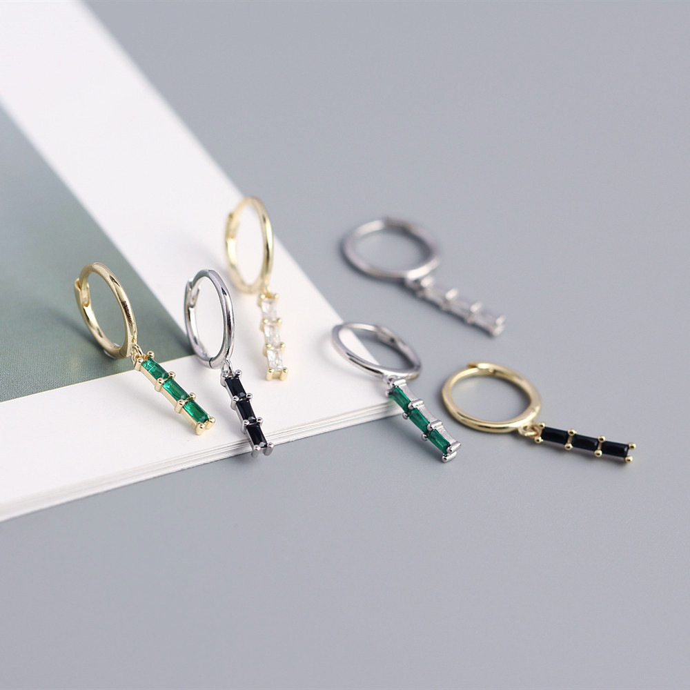 5g Weight 0.03µm Gold Plating Thickness Electroplating Gold Plating Process 925 Sterling Silver Ear Needle Material 18K Real Gold Plated, Platinum Plated Plating Material Zircon Inlay Material Drop Earrings Classification 1 Pair Quantity Daily Occasion 925 Sterling Silver Material Geometric Pattern Women's Gender Simple Style, Shiny Style Inlay Craft 1 Pair 925 Sterling Silver Zircon Geometric Drop Earrings 11