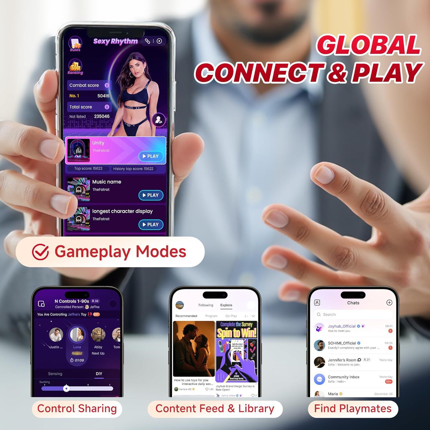 App-controlled Male Masturbation Cup With Vibration Trainer_voghion.com