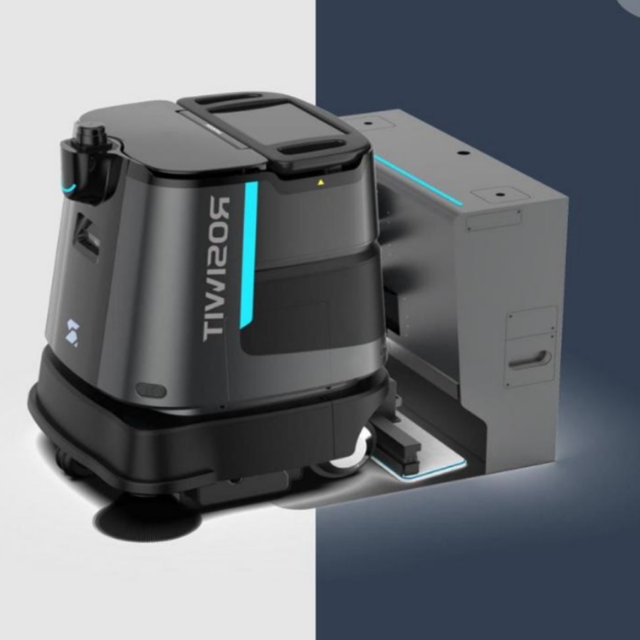 Edificios de oficinas, hospitales, hoteles, escenas múltiples limpieza interior, limpieza de suelo, lavado de suelo, empuje de polvo en un robot SK40