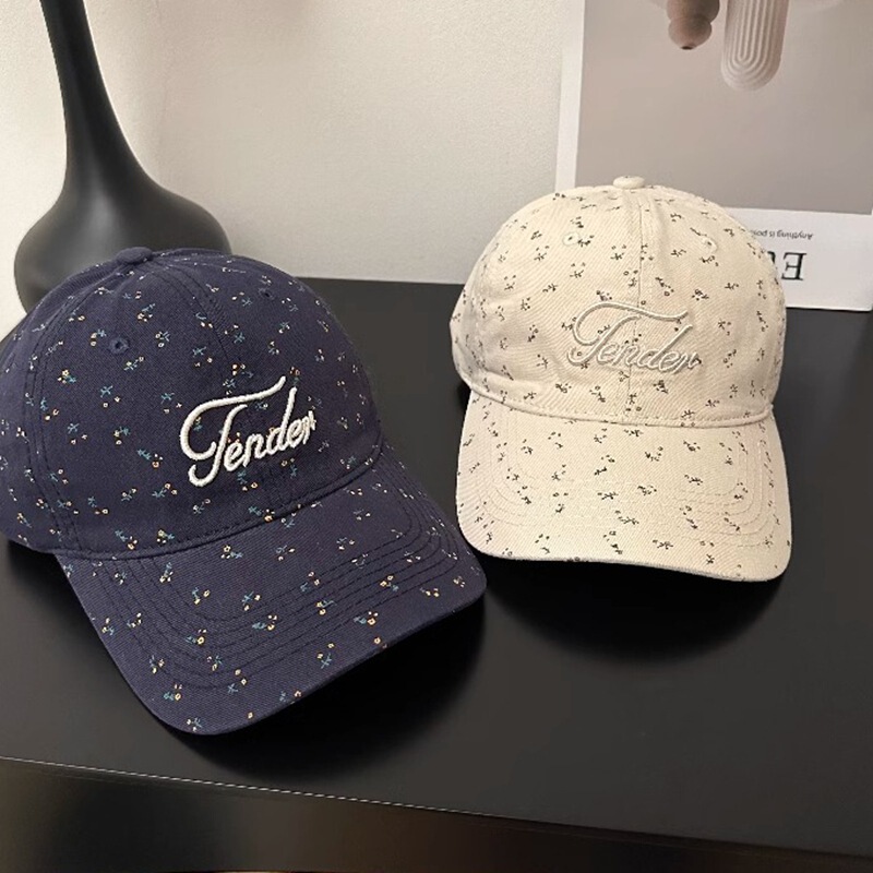 Korean Style Three-Dimensional Embroidered Letter New Style Baseball Cap Women's Spring and Summer All-Match Fashion Street Sunshade Cap for Men