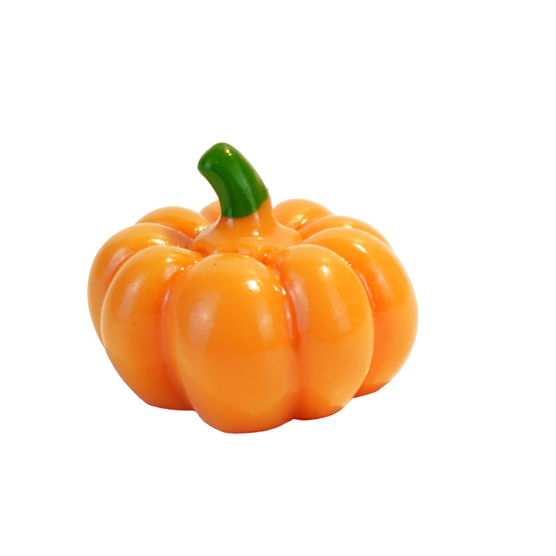 Simulación calabaza resina dibujos animados calabaza plano accesorios diy accesorios accesorios para el cabello simulación frutas y verduras