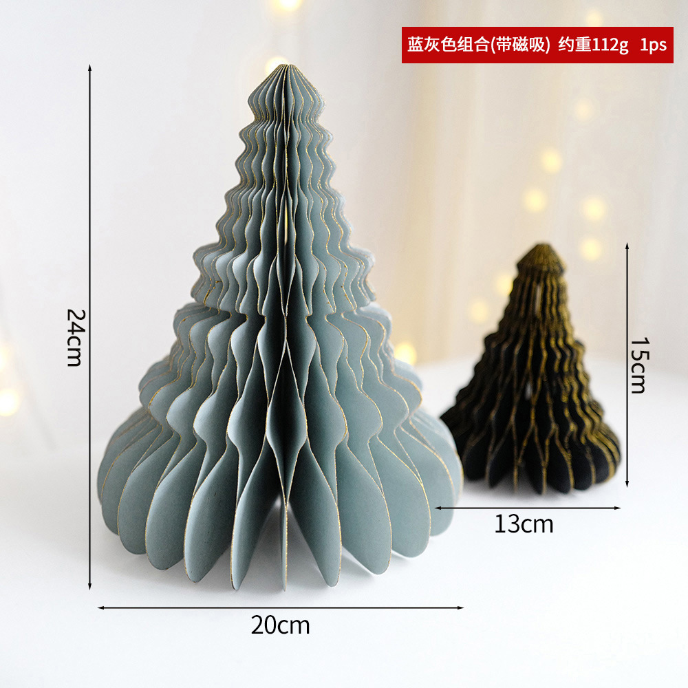 Navidad transfronteriza origami árbol de Navidad decoración decoración mini árbol de Navidad escenario de diseño props decoración del árbol de Navidad