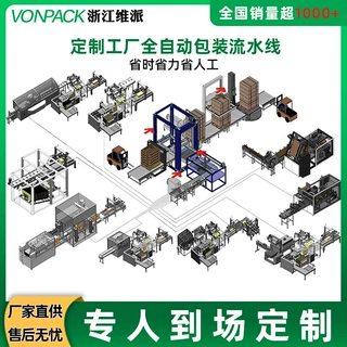 全自动封箱打包角边整线流水线定制设计