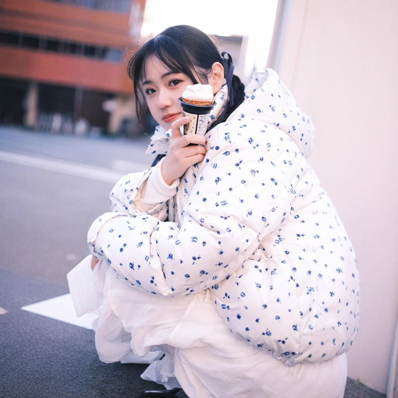 [Huilin] New Autumn and Winter Versatile Loose Short Hooded Bread Puff down Jacket 23A357/24A307