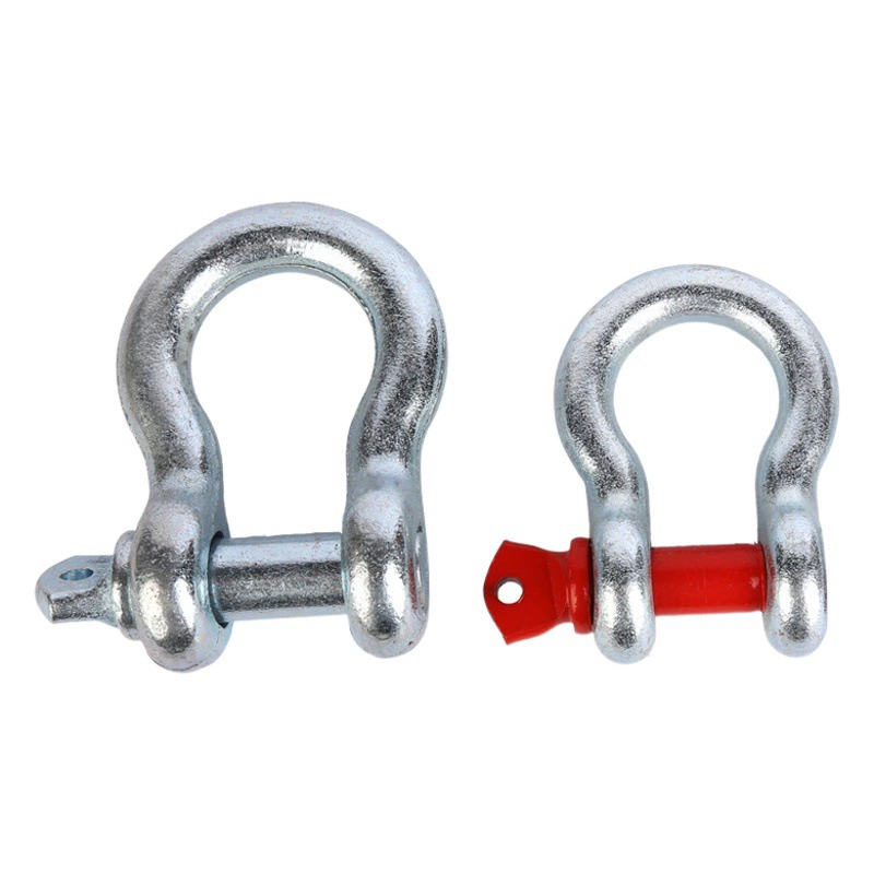 Оцинкованная легированная сталь d-образная выгрузка u-образная разгрузочная пряжка из нержавеющей стали подковы подъемное кольцо для подъема носовой формы американская разгрузочная пряжка