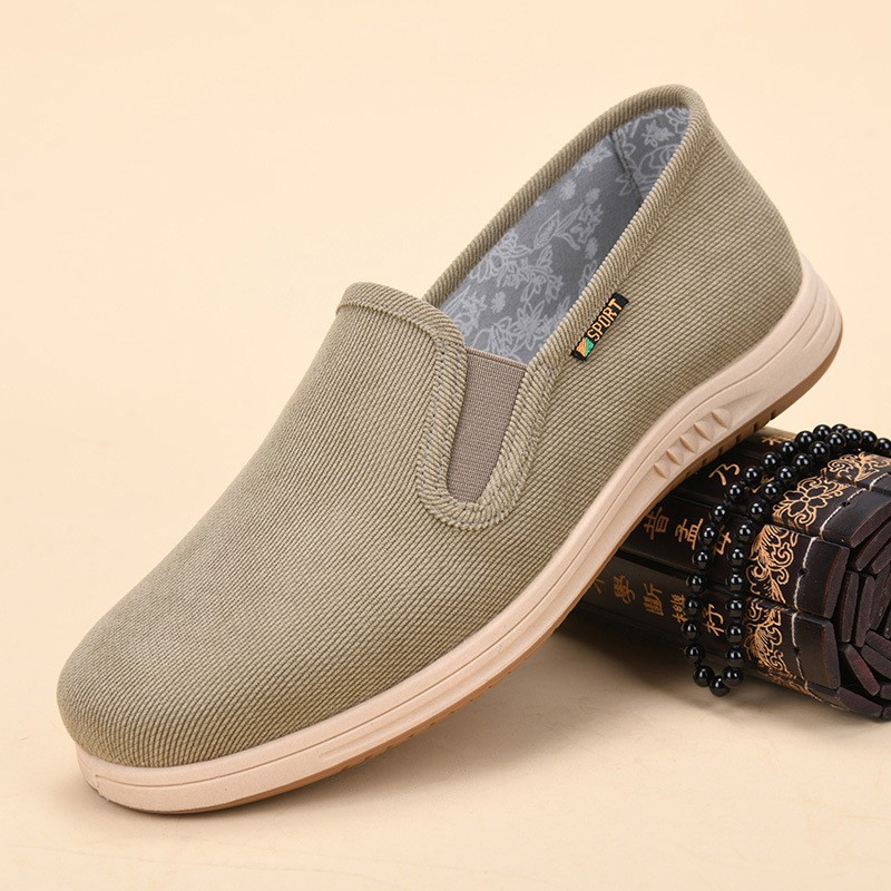 【a06】mugwort health cloth shoes - coffee brown