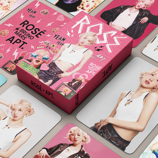 55 Pieces of Pink Rosé Personal Single Music Apt. the Same Photo Card Park Caiying Rose Kpop Collection Card