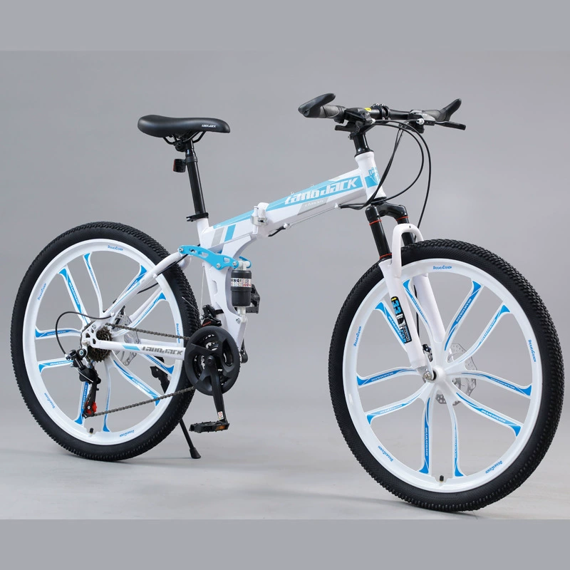 Shock-absorbing folding mountain mountain bike