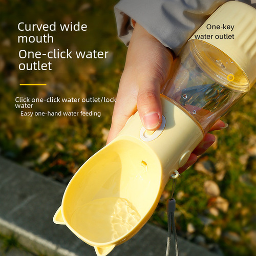 Pet outing kettle, portable water cup, dog drinking fountain, feeding water and food, outdoor dog walking, drinking water, tumbler supplies