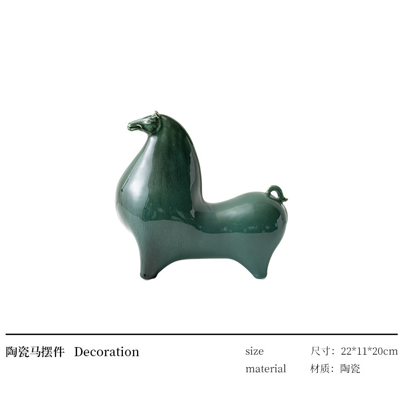 匠十三 高級感あふれる馬の置物 新中式リビングルーム 社長室 玄関飾り|undefined