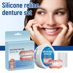 Beautiful Teeth Denture Modification suit Silicone Relien Teeth Beauty Smile Simulation Denture Cross-border New Product