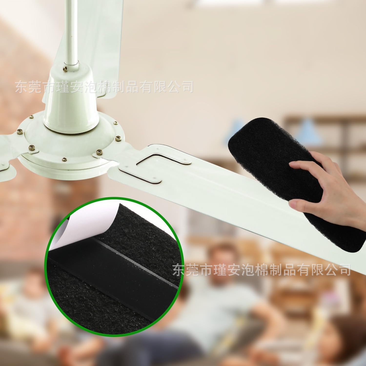 供应活性椰子碳过滤棉洁净室内厨房卧室吸附灰尘和烟雾吊扇过滤器