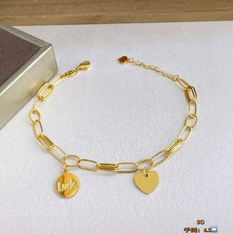 5g Gold Butterfly Bracelet 999 Pure Gold Moon Star Hand Bundle Pure Gold Sugar Cube Interlocking Bracelet Free Shipping