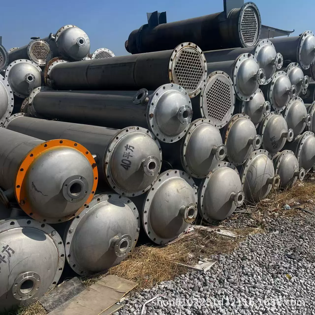 304 теплообменник из нержавеющей стали Конденсатор парового конвекционного типа трубы химическое охлаждающее оборудование Конденсатор трубы из углеродистой стали