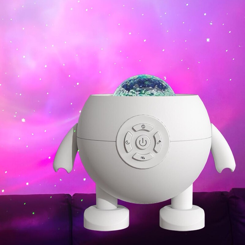 宇宙飛行士ナイトライトオーロラ星空投影ランプ Bluetooth オーディオ雰囲気ライトナイトライトギフト水パターンオーロラ|undefined