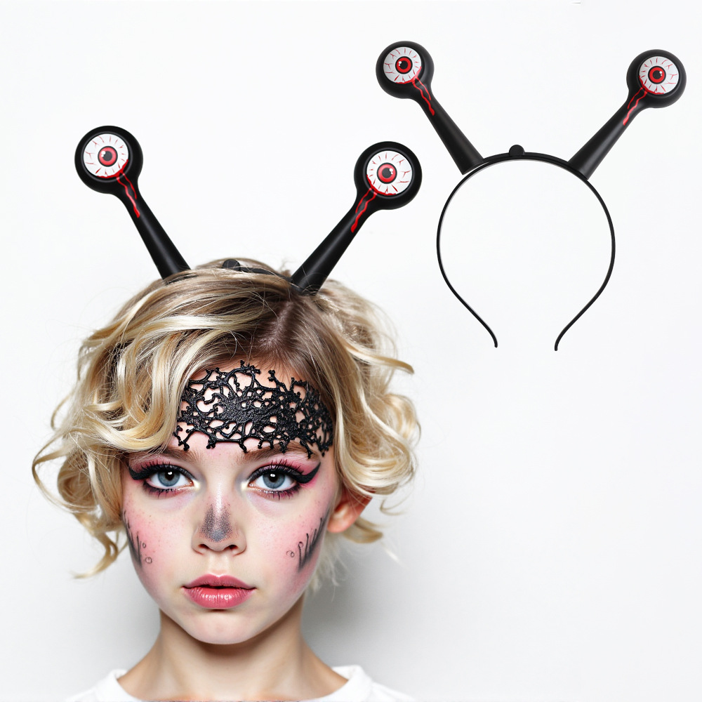 Halloween extraña ojos bandas de pelo accesorios de fiesta alienígenas bandas de cabeza transfronterizas festivales baile vestido de mierda tocado