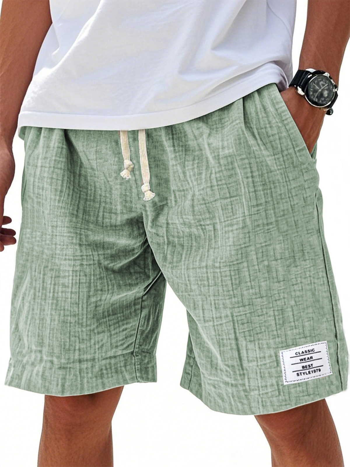Men's Summer Casual Beach Pants Loose Fit With Pockets Style New_viptrois.com
