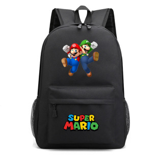 Cross-border New Game Super Mario Star Youth Student Schoolbag Unisex Casual Travel Backpack