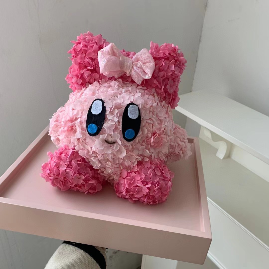 Flor inmortal hortenida estereoscópica estrella de dibujos animados cajas de regalo acrílicas de regalo de cumpleaños de San Valentín fábrica al por mayor