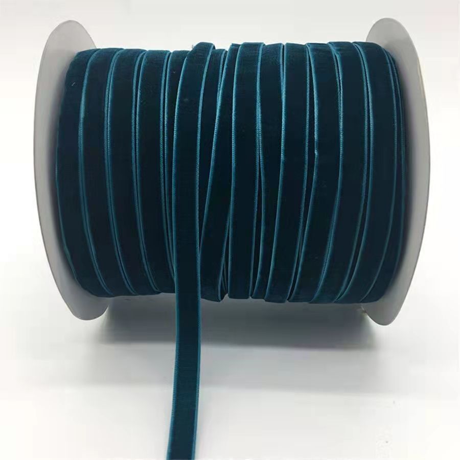 1cm unilateral cinta de terciopelo cinta de terciopelo multi-tamaño cinta de terciopelo ropa de tocado material de decoración