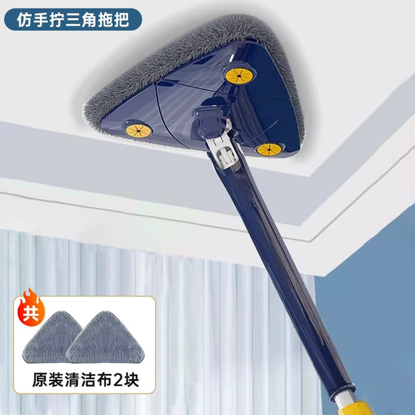 Imitation hand-twist triangle mop + original 2 cleaning cloth