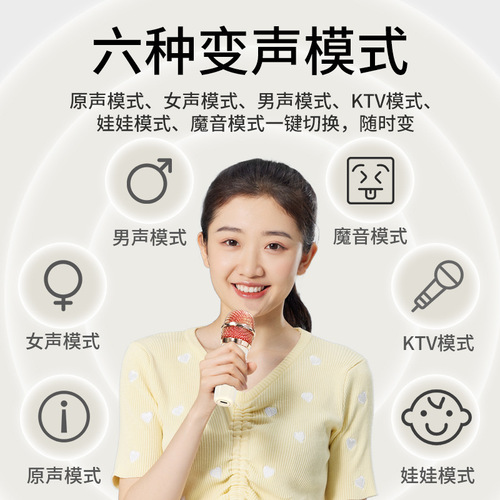 B155 wireless Bluetooth speaker home karaoke artifact gift set portable outdoor microphone and audio all-in-one machine