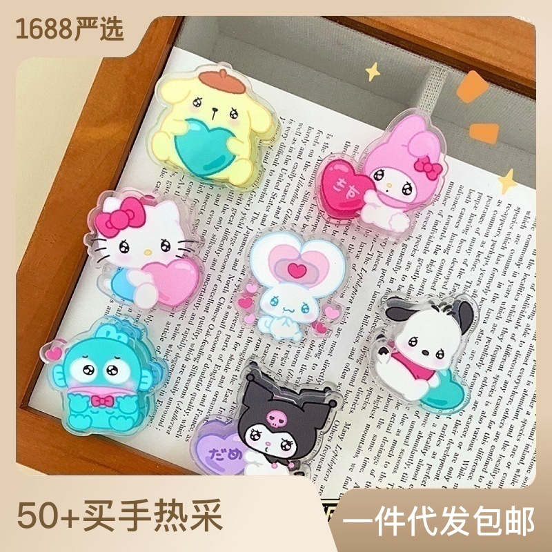 Door Hook Cartoon Student Yiwu Small Commodity Bathroom Hook Cute Acrylic Seamless Hook No Punching