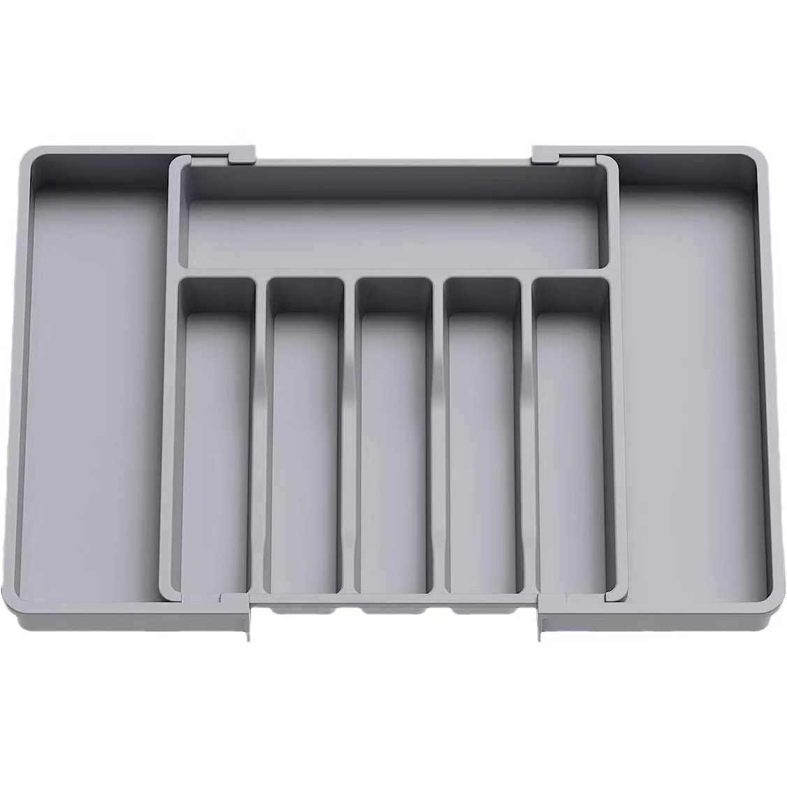 Caja de almacenamiento de vajilla Caja de almacenamiento de platos para el hogar Cajón ajustable Caja de almacenamiento incorporada Cuchillo y tenedor Caja de almacenamiento de plata