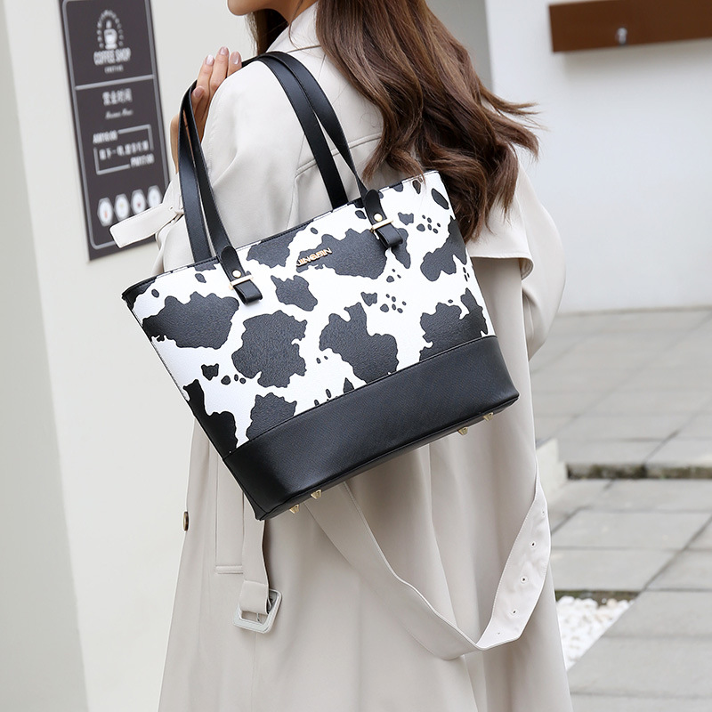 Cross-border new 2024 Women's bag, fashionable large-capacity hand-held buns, mother bag, four-piece set, single-shoulder crossbody bag wholesale bag undefined