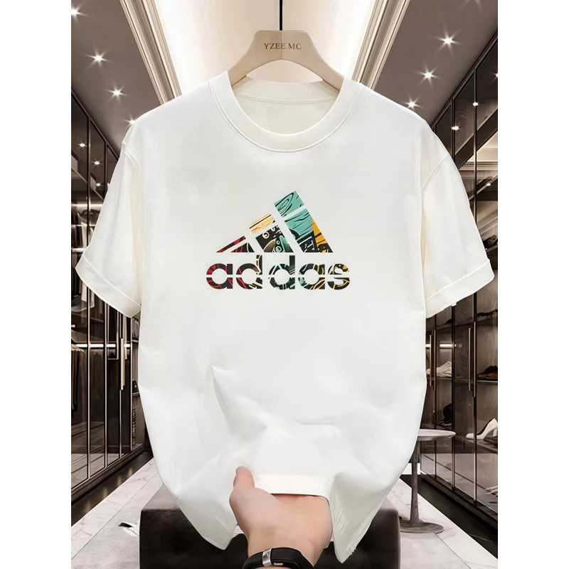 Tamisas de manga corta de hombre tendencia de verano de moda de hombre Tamisas de ropa de chicos 2025 nueva camiseta de manga media camiseta