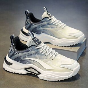 Autumn Men's Shoes 2025 New Student Sports and Leisure Youth Mesh Dad Versatile Trendy Shoes Breathable Shoes for Men