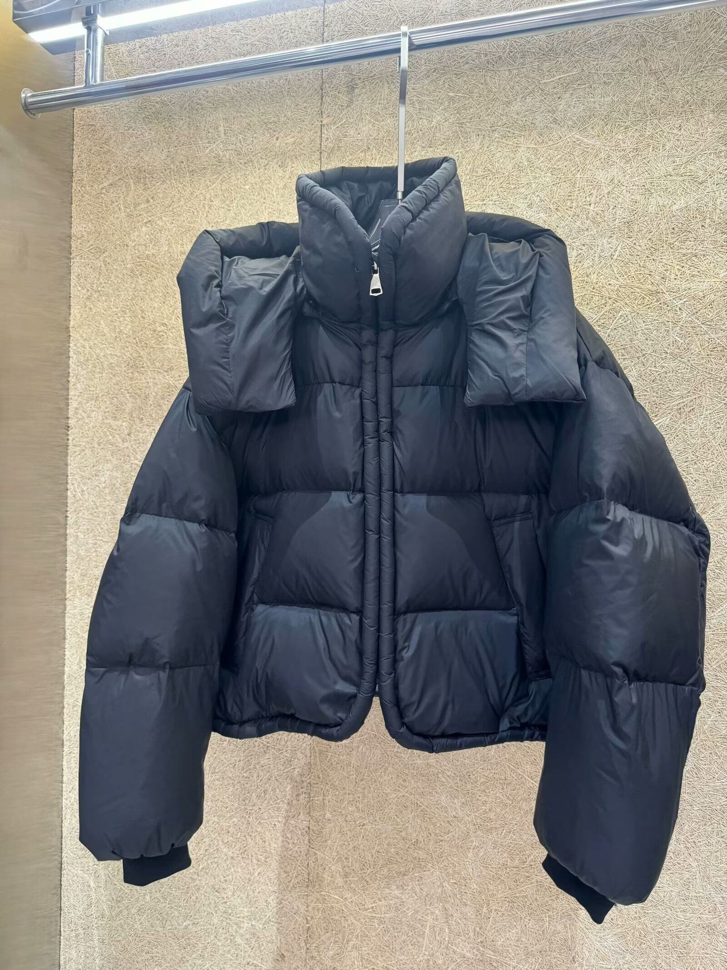 Corea del Sur suelta con capuchón de pluma para mujeres corto invierno de 2025 nuevo tipo grueso calentamiento pan chaqueta de algodón abrigo image 7