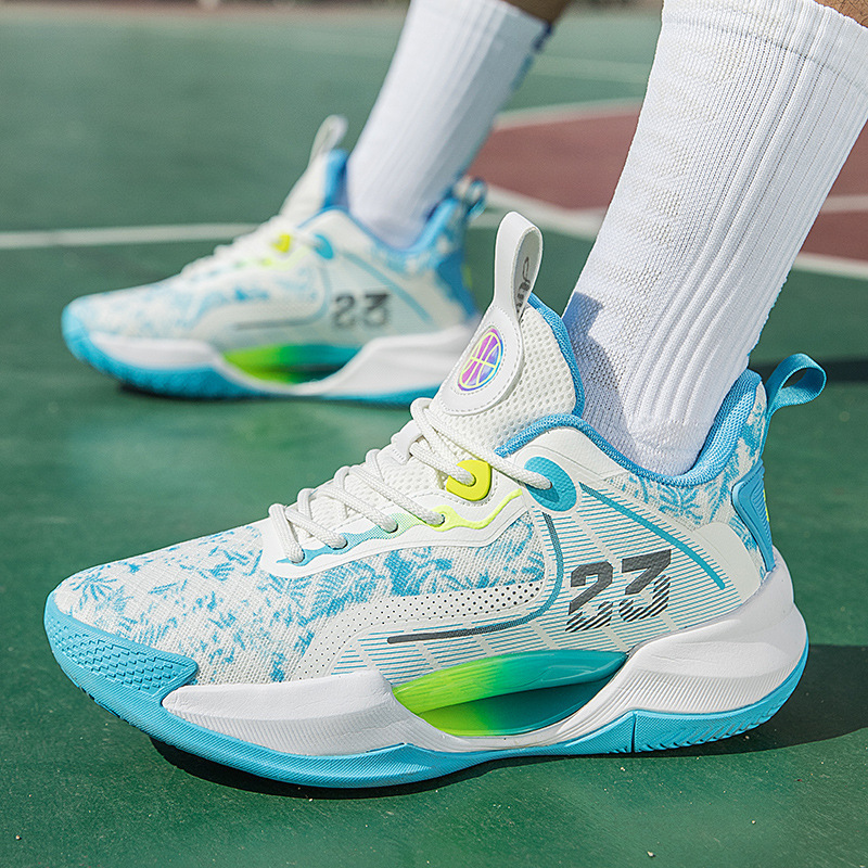 Dropshipping No. 23 Luminous Basketball Shoes for Men, Practical Sneakers for Couples, Sports Shoes for Teenagers, Primary and Secondary School Students, Training Shoes