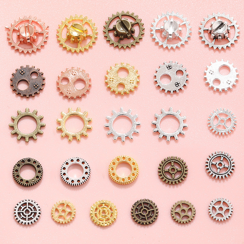 26 Styles of Alloy Jewelry, Steampunk Gears, Pendants, DIY Handmade Jewelry, Factory Direct Sales