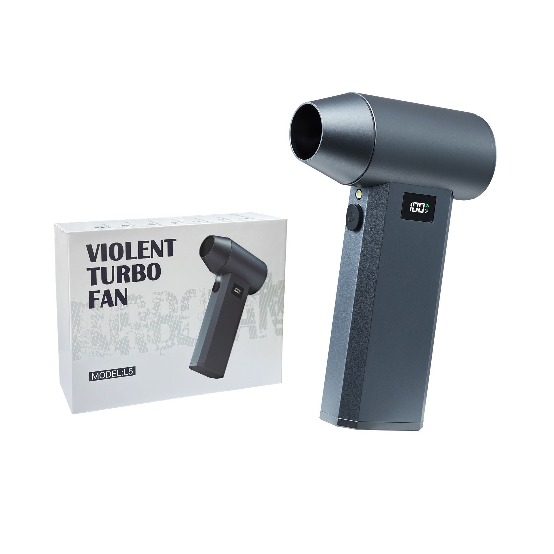 2025 nuevo ventilador violento de aleación de aluminio transfronterizo de alta velocidad portátil pequeño ventilador turbo ventilador portátil al por mayor