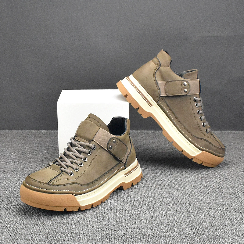 Мужские ботинки новые модные осенне-зимние универсальные британские дышащие ботинки в Корейском стиле короткие ботинки Ботинки Martin ботинки челси