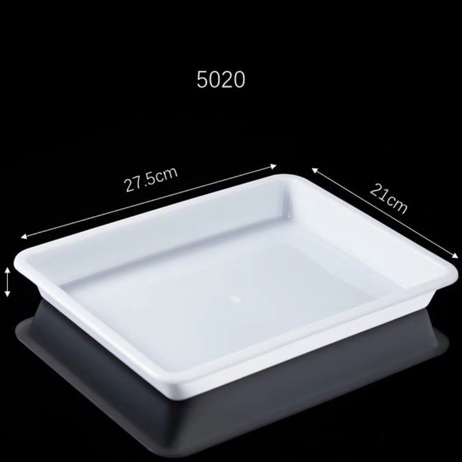 B5塑料画盘水拓画浮水画水影食品级PP材质长方形托盘