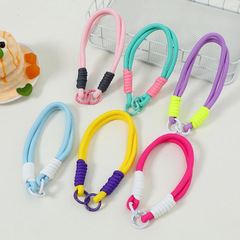携帯電話の縄のぬいぐるみの萌えの粒の掛け縄DIY編みの手首の縄は携帯電話のチェーンのuディスクのカメラの包みをなくします。
